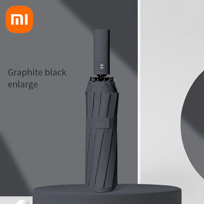 Xiaomi 12 Bone 솔리드 컬러 자동 우산 라이트 접이식 대형 차양 자외선 차단
