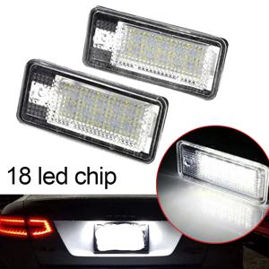 아우디 A3 8P S3 A4 B6 B7 A6 S6 A8 RS4 Q7 번호판 조명 Led 전구 자동차 액세서리에 대 한 자동차 Led 라이트 번호판 램프
