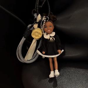 따뜻한 데일리 귀여운 인형 펜던트 걸이식 배낭 장식, DIY 옷 변경 가방, 매력적인 자동차 열쇠 고리 가방 장식