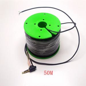 잠수함 챔버 cable4-core 수중 이미징 카메라 케이블, 50M 헤드폰 헤드, 다이빙 룸 낚시 액세서리