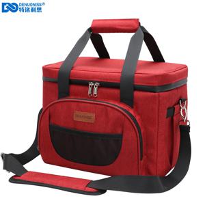 DENUONISS 16/28L 40 캔 쿨러 백 (스트랩 포함) 피크닉 가방 Sac Isotherme 절연 가방 맥주 큰 식사 컨테이너 점심 가방