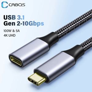 USB C 타입 연장 케이블, 10Gbps 데이터 코드 USB-C, 샤오미 삼성 스위치 맥북 프로용 썬더볼트 3 연장 케이블