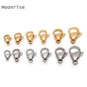 30-50Pcs 304 스테인레스 스틸 랍스터 걸쇠 팔찌 목걸이 체인에 대 한 클로 걸쇠 Diy 쥬얼리 결과 9-15mm 만들기