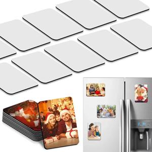 50 개/몫 승화 자석 공백 승화 빈 냉장고 자석 DIY 주방 사무실 장식에 대 한 개인화