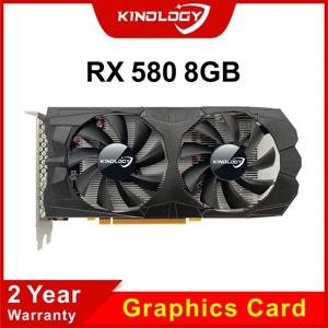 Kinology 그래픽 카드 RX580 8 GB 2048 SP RX588 GPU 8G 게이밍 비디오 VGA GDDR5 AMD Radeon RX 580, 8 GB 2048SP