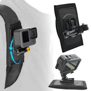 배낭 360 도 회전 클립, Insta360 X4 가슴 어깨 클램프 마운트, X2 X3 Dji 액션 3 GoPro 13 12 11 10 용