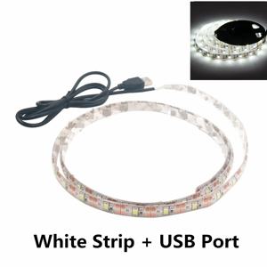 DC 5V USB LED 스트립 2835 흰색 따뜻한 흰색 Led 스트립 빛 TV 배경 조명 테이프 홈 장식 램프 1M 2M 3M 4M 5M led 스트립