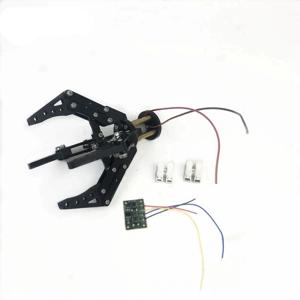 3D 인쇄 4 손가락 로봇 기계 팔 클램프 로봇 그리퍼 N20 모터 클립 드론 로봇 클로 DIY 키트에 대한 아크릴 로봇 그리퍼