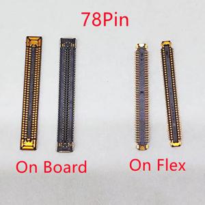 5-20Pcs LCD 디스플레이 화면 플렉스 FPC 커넥터 삼성 갤럭시 A52 5G A526 A526B 4G A525 B F USB 충전기 충전 플러그 78 핀
