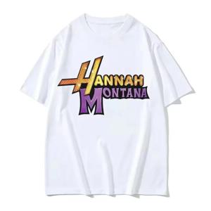 새로운 Hannah Montana Tee 여성 현대 스타일 그래픽 t 셔츠 소녀 재미 있은 streetwear 일본 옷