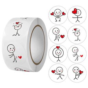 100-500pcs 발렌타인 데이 스티커 결혼식 휴일 선물 장식 봉투 씰링 스티커 Scrapbooking에 대 한 사랑 레이블
