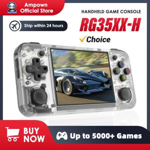 ANBERNIC 휴대용 비디오 게임 콘솔, 3.5 인치 IPS 640*480 화면 레트로 게임 플레이어, RG35XX H, 3300 MAh 5000 + 게임