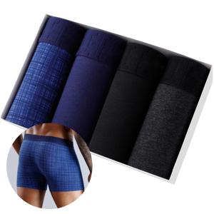 4pcs 세트 남자 복서 반바지 남자 팬티에 대 한 부드러운 복서 남자 팬티 남성 코 튼 섹시 한 속옷 Boxershorts 가족 Calecon