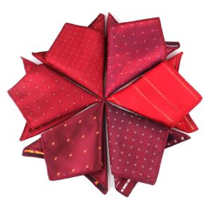 남성용 새로운 레드 포켓 스퀘어 자카드 가슴 타올 웨딩 행키 신사 Hankies 남성 정장 손수건 신랑 포켓 타올