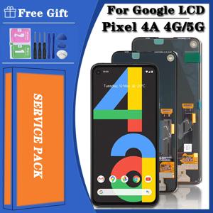 구글 픽셀 4a 용 AMOLED 디스플레이 스크린, G025J, 터치 디지털 조립 교체, 구글 픽셀 4a 5G GD1YQ LCD