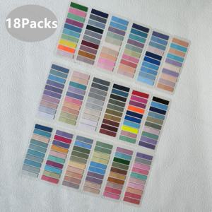 3600Pc 색인 탭 자체 접착 페이지 마커 투명 방수 스티커 메모 파일 분류 플래그 게시됨 플래너 스티커