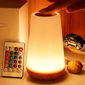 Usb Rechageable Dimmable 터치 램프 침실 휴대용 테이블 머리맡 밤 램프 13 RGB 색상 야간 조명 아기 어린이 야간 조명