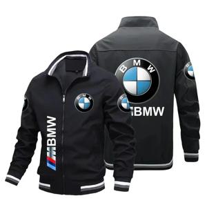 BMW 남성용 BMW 로고 프린트 오토바이 재킷, 바람막이 하라주쿠 캐주얼 오버사이즈 오토바이 재킷 운동복, 2025 신제품