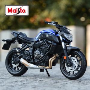 Maisto 1:18 2018 Yamaha MT07 정적 다이 캐스팅 차량 Collectible Hobbies 오토바이 모델 완구