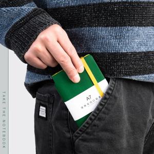 200 페이지 노트 A7 아름다운 주머니 미니 휴대용 노트북 비즈니스 문구 학교 주간을위한 두꺼운 여성 작은 저널