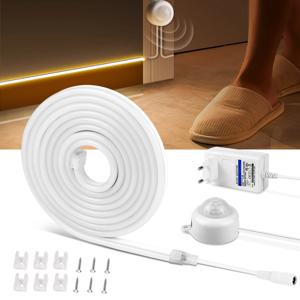 무선 PIR 모션 센서 LED 스트립 빛 네온 사인 12V 네온 불빛 테이프 DIY 주방 크리스마스 백라이트 램프 장식