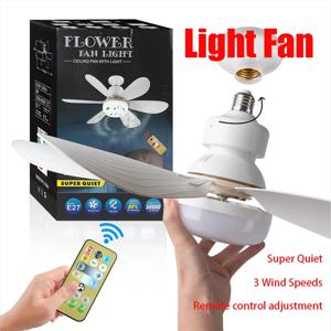 LED 40W 천장 팬 조명 E27, 조광용 리모컨 포함, 거실, 연구, 가정용, 85-265V에 적합