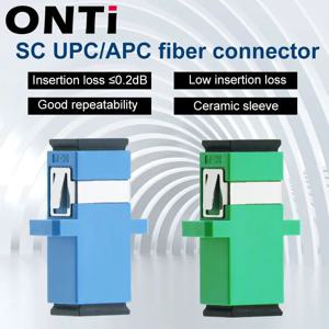 ONTi 10 개/몫 광섬유 커넥터 어댑터 SC/UPC SM 플랜지 단일 모드 단순 SC-SC APC 커플러 브라질 특별 도매