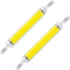 슈퍼 밝은 LED R7S COB 유리 튜브 78mm 118mm J78 J118 LED 전구 AC 110V AC 220V 홈 할로겐 램프 교체