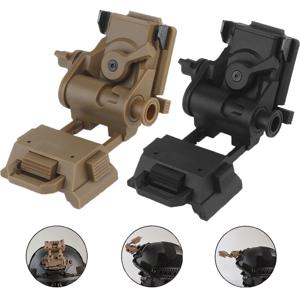 BOOIU 나일론 전술 헬멧 접이식 야간 투시경 고글 마운트, L4G24 NVG 마운트 브래킷, PVS15 PVS18 PGPNVG18 헬멧 스텐트용
