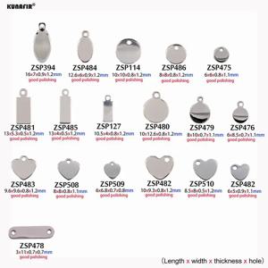 좋은 연마 강철 색상 태그 레이저 조각 로고 스테인레스 스틸 라벨 보석 부품 액세서리 맞춤 제작 성격