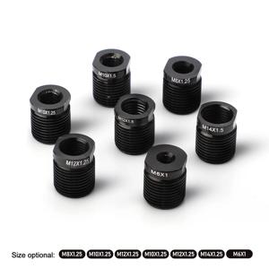 내부 스레드가 있는 알루미늄 합금 시프트 노브 어댑터 M8*1.25 M10*1.25 M10*1.5 M12*1.25 M12*1.5 M14*1.5 M6*1 범용 노브용