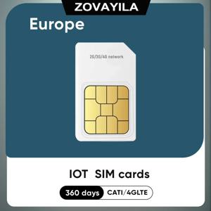 GPS 추적기 SIM 카드 IoT 장치용 2G/3G/4G 네트워크 유럽 로밍 데이터 360MB 애완 동물 GPS 목걸이 365일 서비스