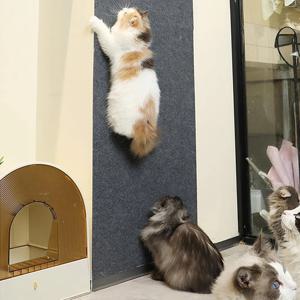 Trimmable 고양이 긁는 매트 고양이 Scratcher 소파 테이프 긁는 포스트 자체 접착 카펫 고양이 스크래치 보드 고양이 액세서리