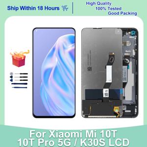 샤오미 미 10T 5G LCD M2007J3SG 디스플레이 10T 프로 5G, 레드미 K30s LCD M2007J3SC 디스플레이 교체 부품, 6.67 인치