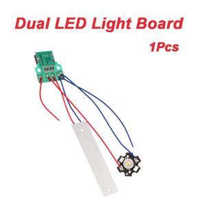 제어 스위치와 더블 LED 라이트 보드 DC 3.7-5V 손전등 야간 조명 책상 램프 DIY 액세서리
