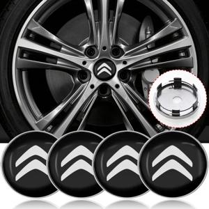 4pcs 60mm 자동차 휠 센터 허브 센터 캡 림 허브 시트로엥 C1 C3 C4 그랜드 피카소 C4L C5 C6 C8 VTS 용 방진 커버 엠블럼
