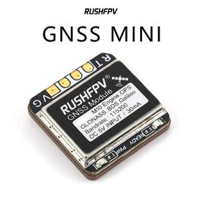 RUSHFPV GNSS MINI M10 UBX NMEA 듀얼 프로토콜 GPS 모듈, RC 비행기용 세라믹 안테나 내장, FPV 장거리