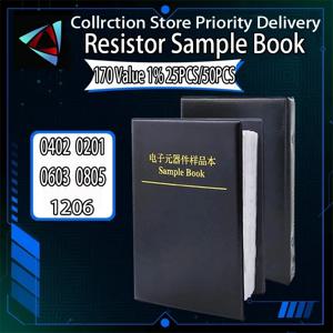 4250PCS 8500PCS 8850PCS 0201 0402 0603 0805 1206 1% SMD 저항기 샘플 도서 모듬 키트 10K 100K 1K 1R 100R 220R