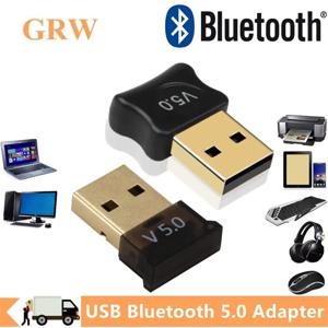 GRWIBEOU USB 블루투스 5.0 어댑터 동글 블루투스 5.0 어댑터, PC 노트북 무선 스피커 오디오 리시버 USB 송신기