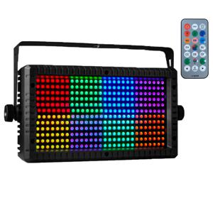 60W 미니 LED 스트로브 RGB 3in1 48 파티션 DMX 슈퍼 밝은 Dj 워시 바 스트로브 무대 조명 효과가있는 무선 컨트롤러