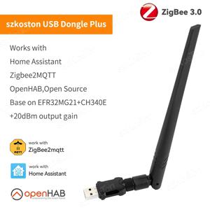 ZigBee 3.0 USB 동글, 플러스-E 범용 오픈 소스 허브, 무선 USB 게이트웨이 스틱, 홈 어시스턴트, OpenHAB, Zigbee2MQTT