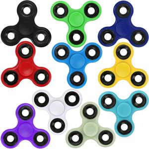 자폐증 ADHD 안티 스트레스 트라이 스피너를위한 ABS Fidget Spinner EDC 스피너 고품질 성인 키즈 재미 있은 장난감