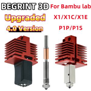 Bambu Lab P1P X1C P1S X1 X1E V4.0 용 새 핫 엔드 업그레이드 핫 엔드 프린트 헤드 bambulab 4.0 업그레이드 핫 엔드 용 3D 인쇄 부품
