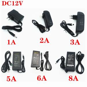 AC110 220V 전원 공급 장치 어댑터 변압기 2A 3A 5A 8A DC 5V 12V 24V 미국/EU/UK/AU 플러그 5050 2835 LED 스트립