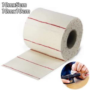 10M 총 청소 천 패치 5cm/10cm 와이드 DIY 청소 목화 천으로 소총 권총 권총 산탄 총 사냥 총 청소 키트