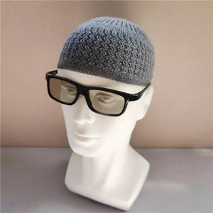 겨울 니트 이슬람 남자기도 모자 남여 Beanies 모자 따뜻한 이슬람 라마단 유대인 Kippah 옴므 모자 남자 랩 헤드 캡