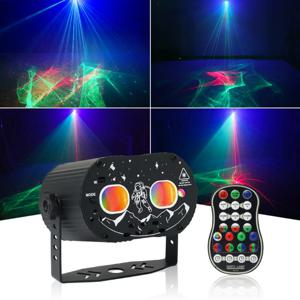 휴대용 패턴 플래시 레이저 프로젝터 조명 ​​USB 무대 디스코 빛 RGB 클럽 파티 웨딩 장식 DJ 빛
