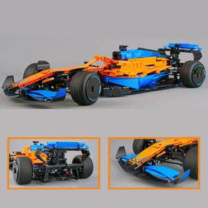 기술 McLarens F1 포뮬러 1 Supercar 경주 용 자동차 모델 Buiding 키트 블록 벽돌 장난감 어린이를위한 생일 선물 소년 세트