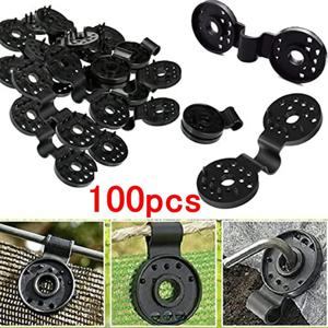 100pcs 차양 메쉬 버클 내구성은 나쁜 날씨 조건을 견딜 수 있습니다 잠금 링 디자인 꽉 및 확고한 정원에 적합