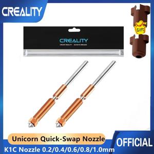 Creality 2pcs K1C/Ender 3 V3 유니콘 퀵 스왑 3D 프린터 노즐 키트 Creality K1C/Ender 3 V3/V3 Plus 용 0.2/0.4/0.6/0.8/1.0mm